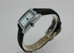 Normal Domed glass Leather strap square PC21S Ladies Wrist Watches For Promotion