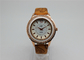 Sexy womens diamond watches figure leather strap rose gold womens fashion watches