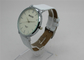 Round Business Gents Quartz Watch for Gent Stainless steel back