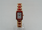 Professional Red resin Ladies Bracelet Watch / womens fashion watches