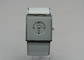 White glass Square Vogue Ladies Bracelet Watch , Japanese analog quartz movement