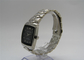 Unisex Brass Wrist Watch square shape Analog Quartz Movement Stainless steel back