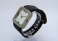Quartz movement PU Strap Stainless Steel Back Watch 30m water resistant