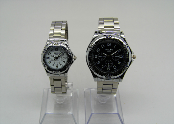 Les yeux de l'affaire 3 d'alliage de montre-bracelet en métal de couples d'affaires conçoivent pour des cadeaux