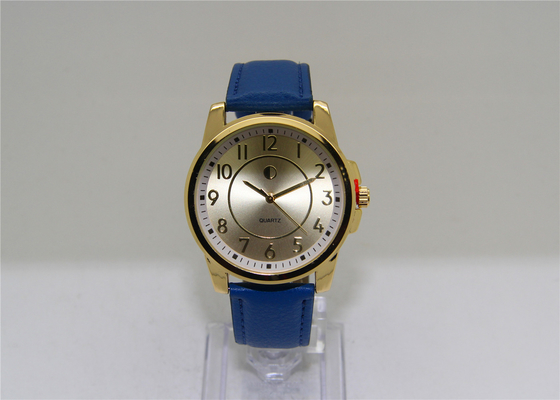 Montre-bracelet unisexe de quartz analogue intérieur blanc d'anneau/grandes montres de visage